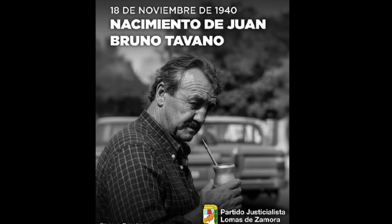 El justicialismo lomense recordó el natalicio de Juan Bruno Tavano