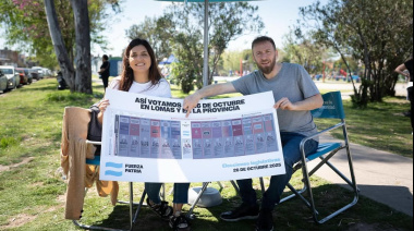 El peronismo lomense milita a los candidatos de Fuerza Patria y da a conocer la Boleta Única de Papel en los barrios de Lomas