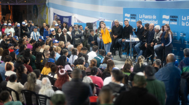 De cara al 7 de Septiembre, Fiorito mostró su corazón peronista con la fuerza de los vecinos y vecinas