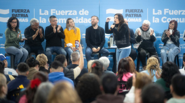Vilar bregó por la "lucha y organización" en Fiorito: "Acá se respira peronismo y no nos van a faltar el respeto"