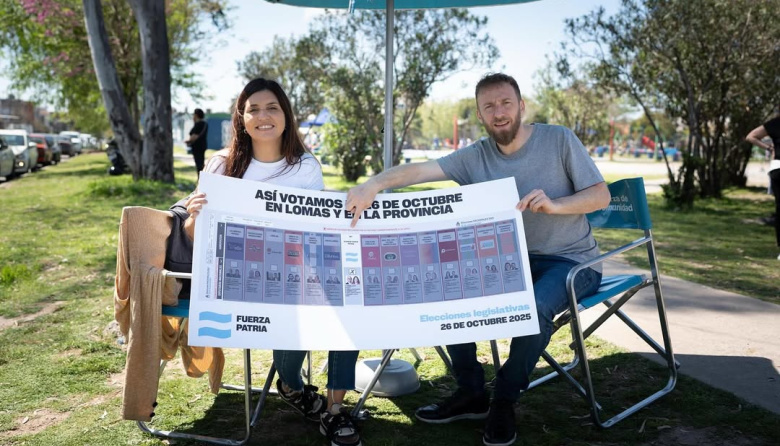 El peronismo lomense milita a los candidatos de Fuerza Patria y da a conocer la Boleta Única de Papel en los barrios de Lomas