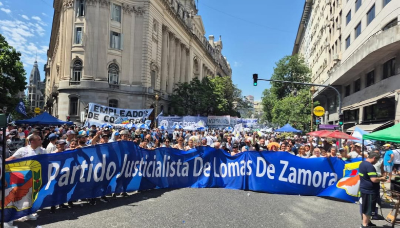 El PJ de Lomas participó de la jornada de lucha contra la reforma laboral