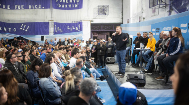 Otermín participó de “La Fuerza de Fiorito”: "Este domingo 7 de septiembre vamos a votar por Perón, por Evita, por Néstor y Cristina"