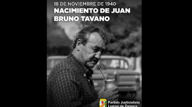 El justicialismo lomense recordó el natalicio de Juan Bruno Tavano