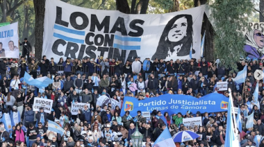 El PJ de Lomas dijo presente en el acto de Parque Lezama