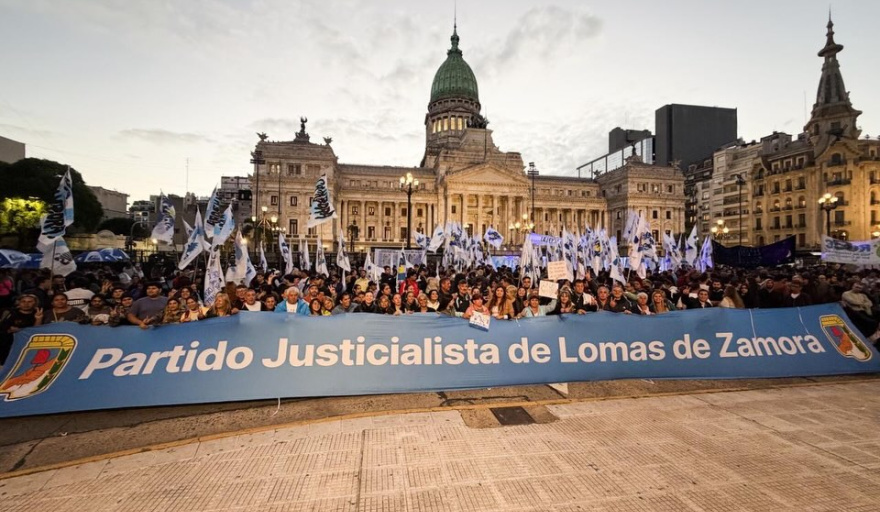 El PJ de Lomas se planta contra Milei y defendió la Ley de Glaciares
